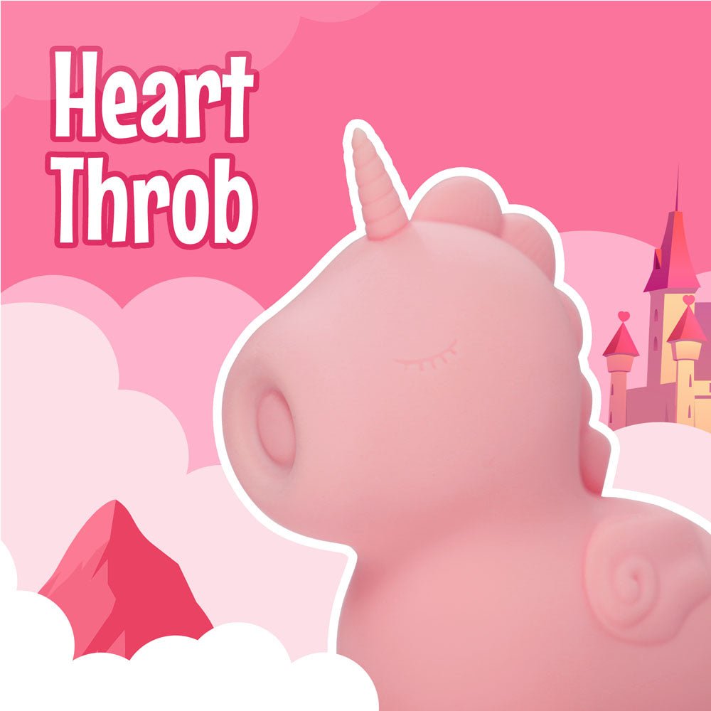 Unihorn - Heart Throb Pink USB Rechargeable Flicking Stimulator