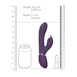 VIVE Aimi - Purple 22.3 cm USB Rechargeable Rabbit Vibrator