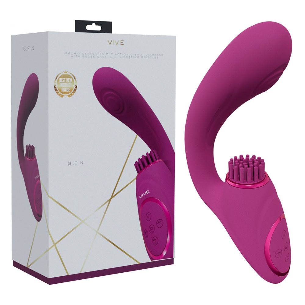 VIVE Gen - Pink USB Rechargeable Triple Motor Vibrator