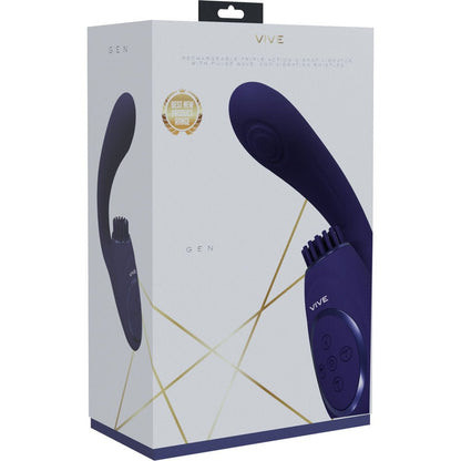 VIVE Gen - Purple USB Rechargeable Triple Motor Vibrator