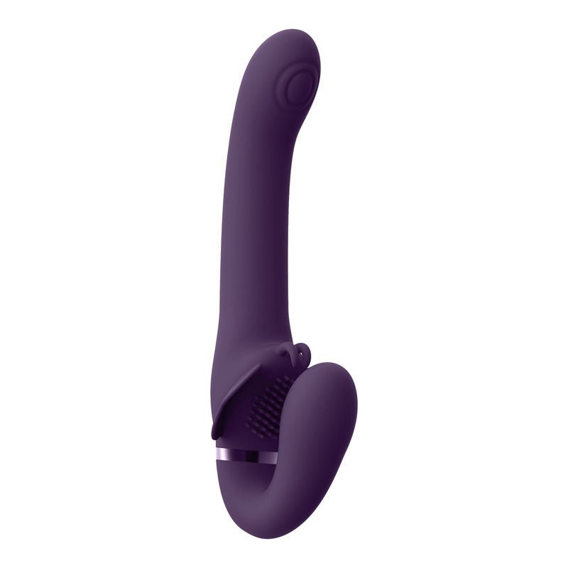 Vive SATU - Purple 23 cm USB Rechargeable Strapless Strap - On