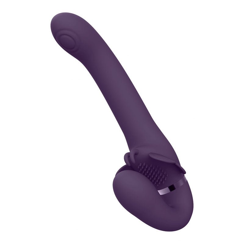 Vive SATU - Purple 23 cm USB Rechargeable Strapless Strap - On