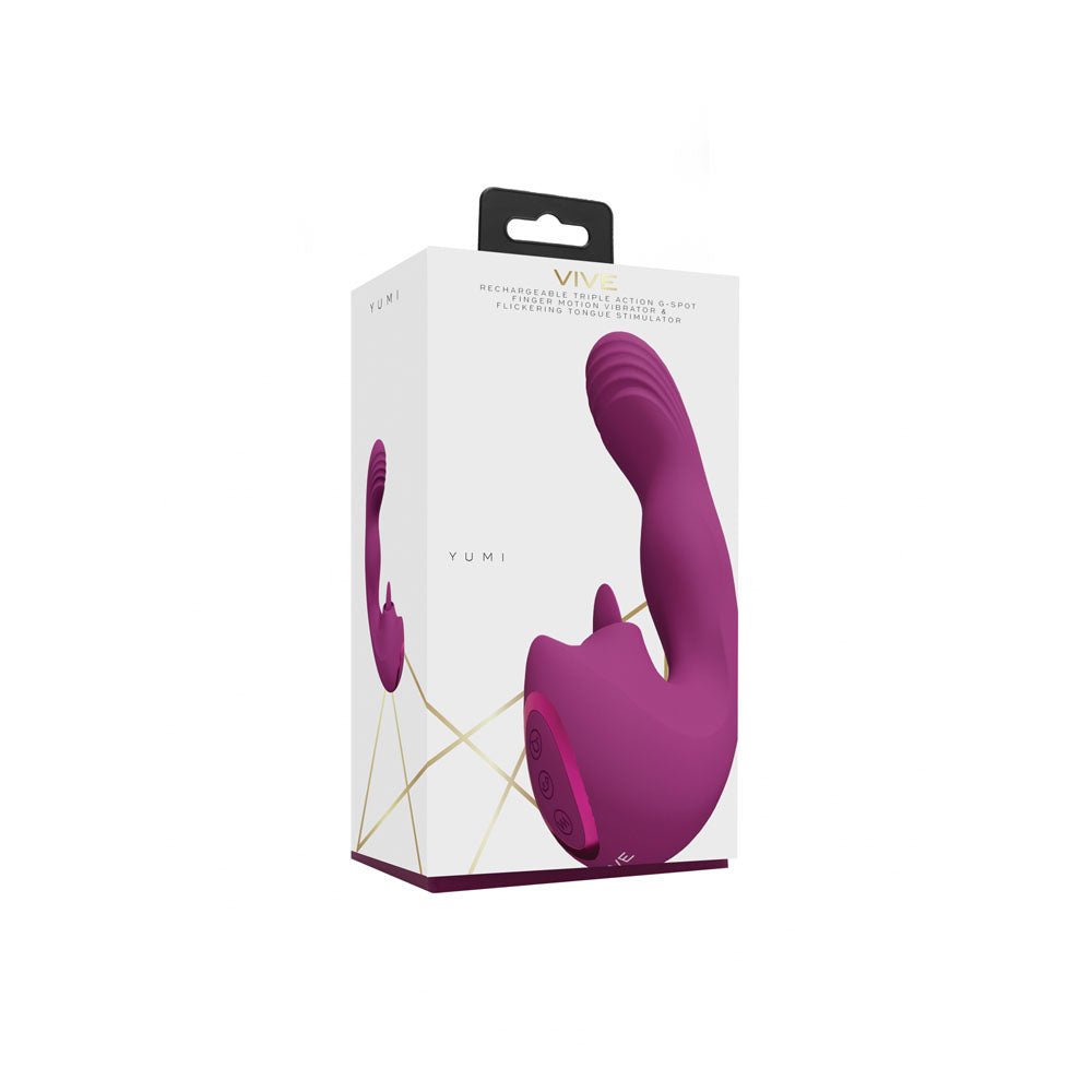 VIVE Yumi - Pink USB Rechargeable Triple Motor Vibrator