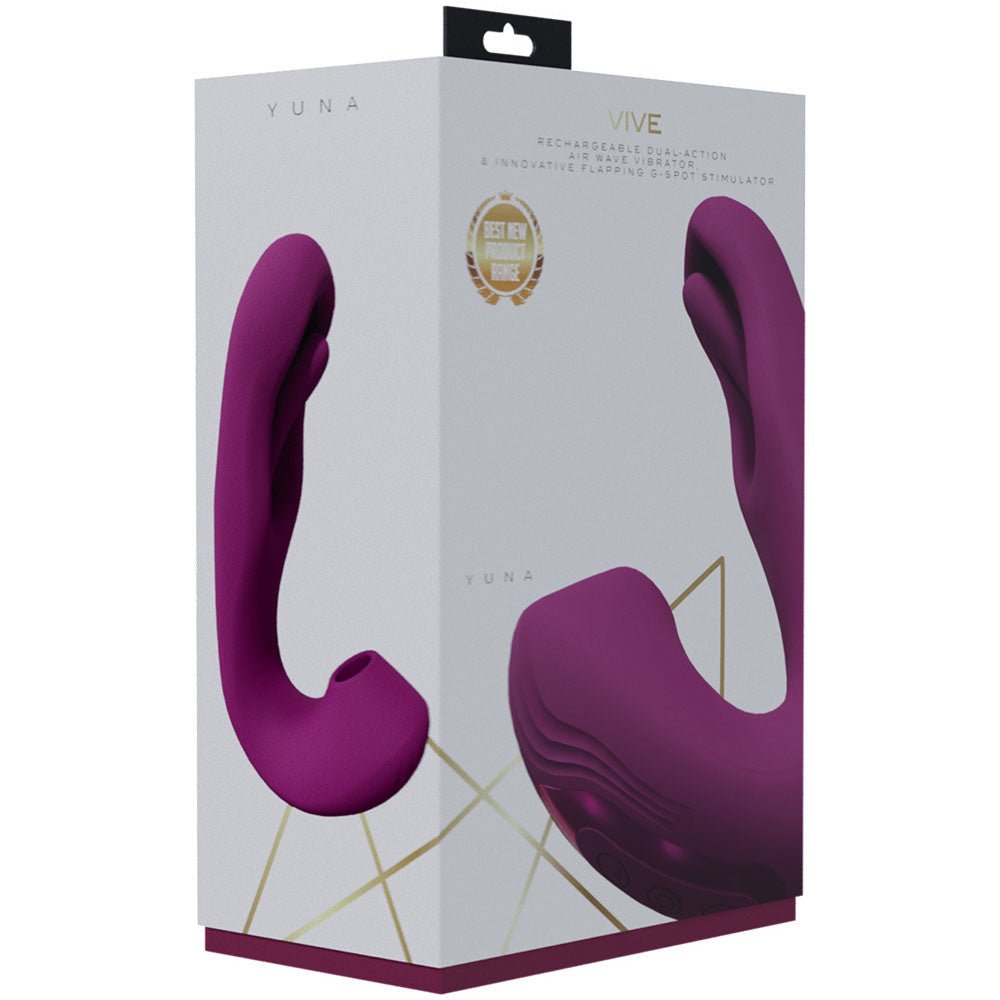 VIVE Yuna - Pink Flapping Vibrator with Air Pulsation