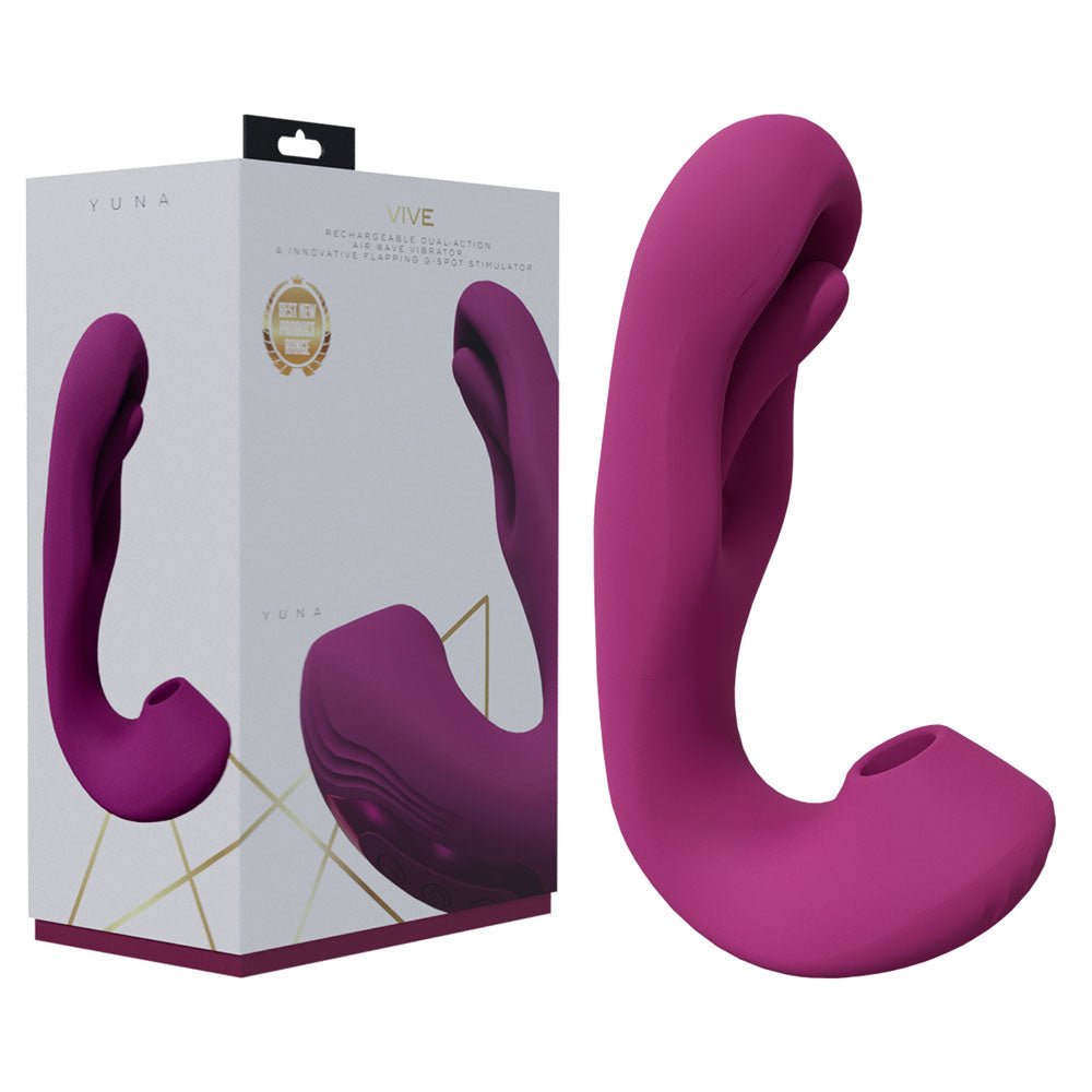 VIVE Yuna - Pink Flapping Vibrator with Air Pulsation