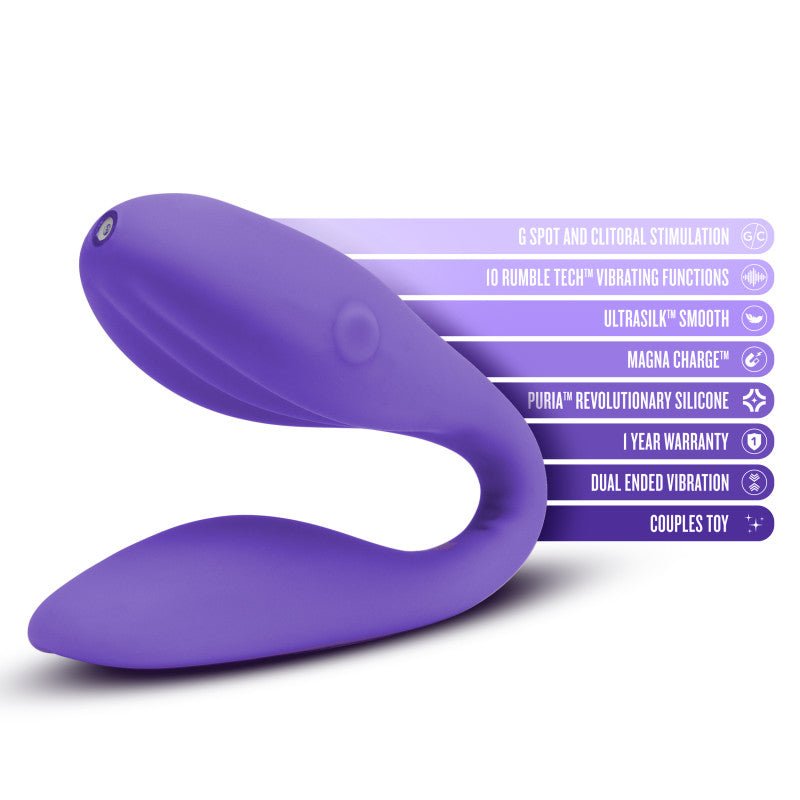 Wellness Duo - Purple USB Rechargeable Couples Vibrator