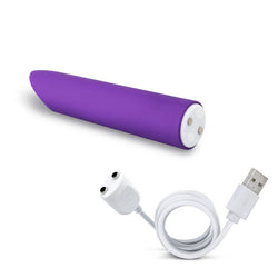 Wellness Power Vibe - Purple 10.1 cm USB Rechargeable Bullet