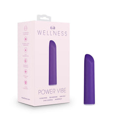 Wellness Power Vibe - Purple 10.1 cm USB Rechargeable Bullet