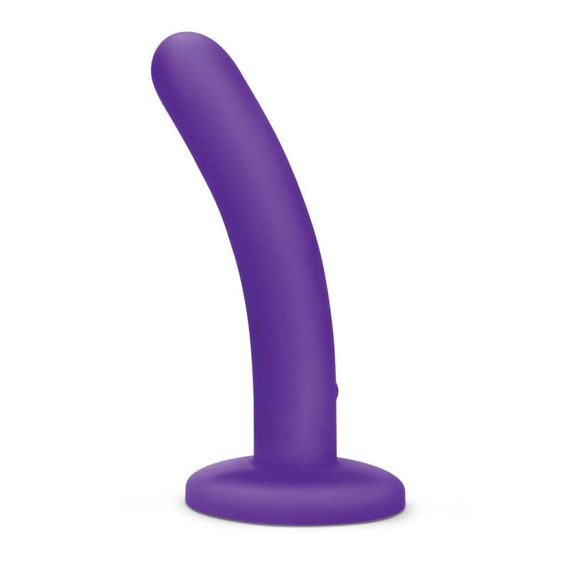 WhipSmart 5'' Slimline Rechargeable Vibrating Dildo Purple