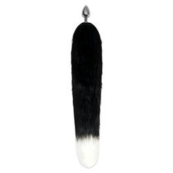 WhipSmart Furry Tales 14 Inch Fox Tail Metal 6.3 cm Butt Plug with Black Fox Tail