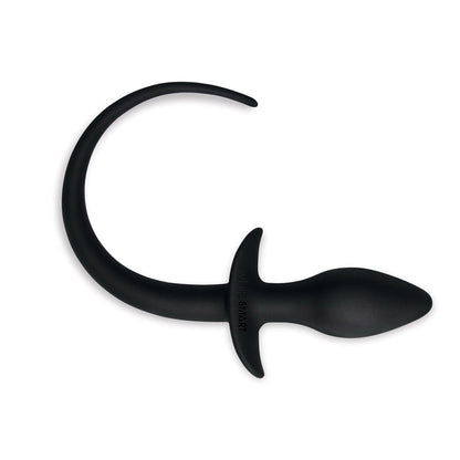 WhipSmart Furry Tales 3'' Silicone Doggy Tail Butt Plug Black 7.6 cm