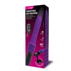 WhipSmart Thrusting Vibrator Sex Machine Purple 23 cm with Suction Mount