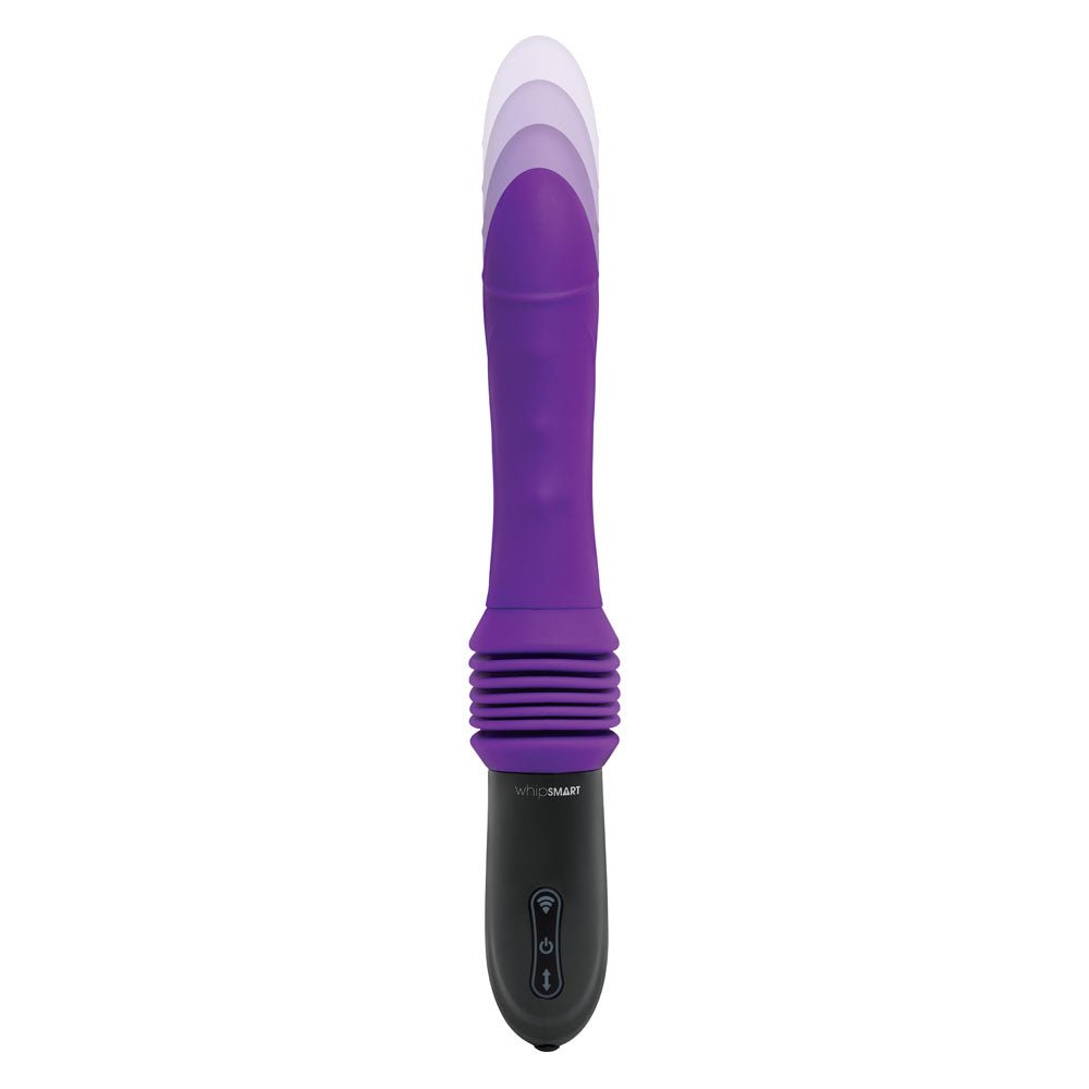 WhipSmart Thrusting Vibrator Sex Machine Purple 23 cm with Suction Mount