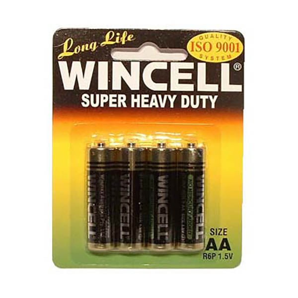 Wincell Aa Super Heavy Duty Batteries AA 4 Pack