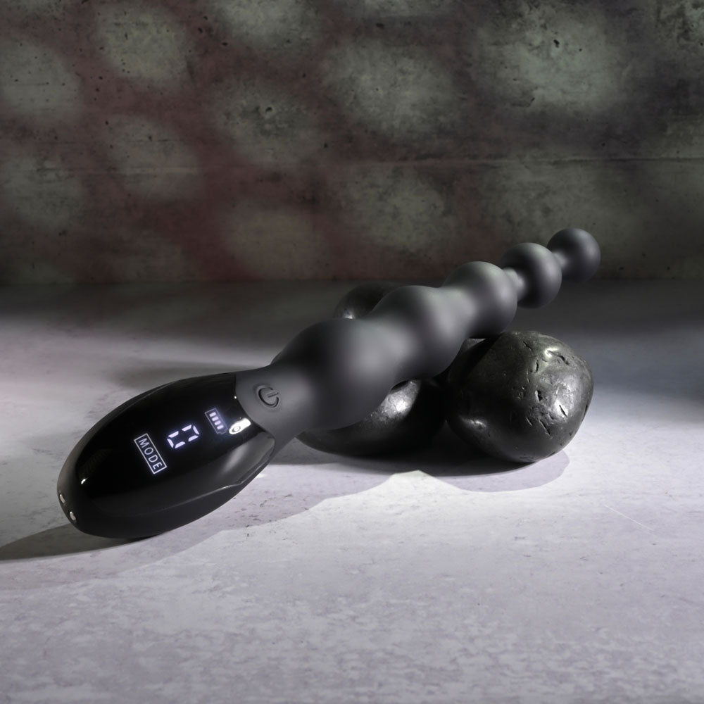 Zero Tolerance BACKDOOR BATON - Black 24 cm USB Rechargeable Vibrating Anal Beads