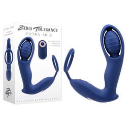 Zero Tolerance EXTRA MILE - Blue USB Rechargeable Vibrating Prostate Massager