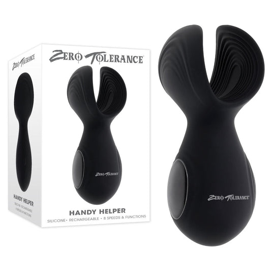 Zero Tolerance HANDY HELPER Black USB Rechargeable Vibrating Stroker