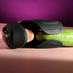 Zero Tolerance LICK THE TIP Black USB Rechargeable Vibrating & Flicking Masturbator