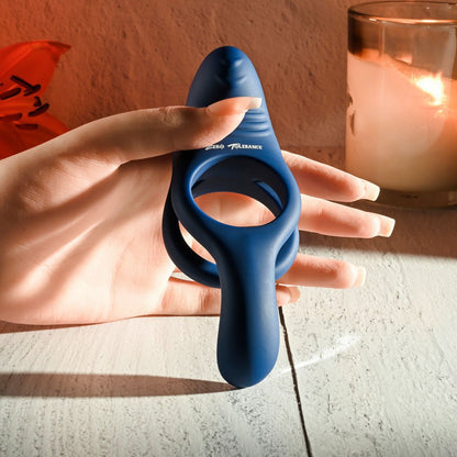 Zero Tolerance RING AROUND THE ROSY Navy Blue USB Rechargeable Cock Ring