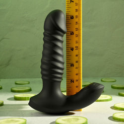 Zero Tolerance STRIKER Black 16.4 cm Thrusting Anal Vibrator Remote Control