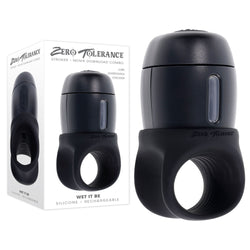 Zero Tolerance WET IT BE - Black USB Rechargeable Vibrating and Self Lubricating Stroker