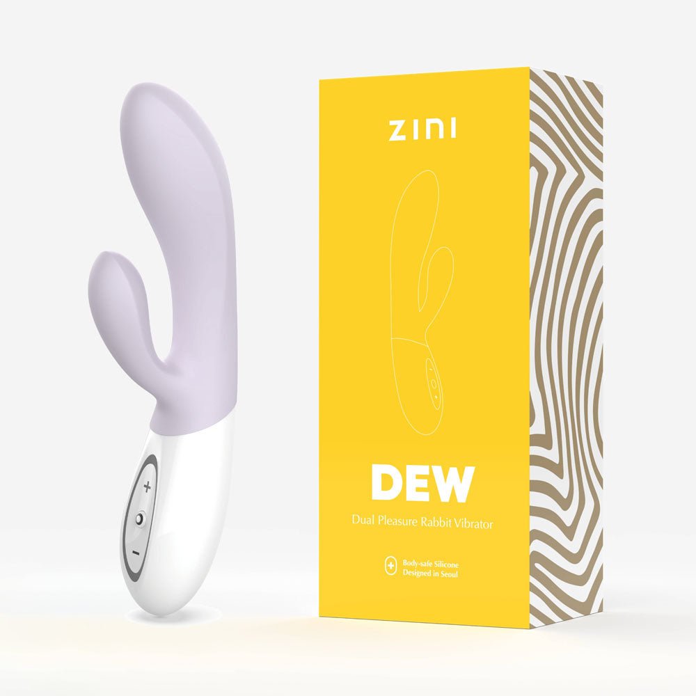 Zini Dew Purple Hydrangea 20 cm USB Rechargeable Rabbit Vibrator