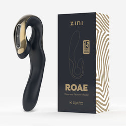 Zini Roae Special Edition - Black/Gold 19.5 cm Rechargeable Vibrator