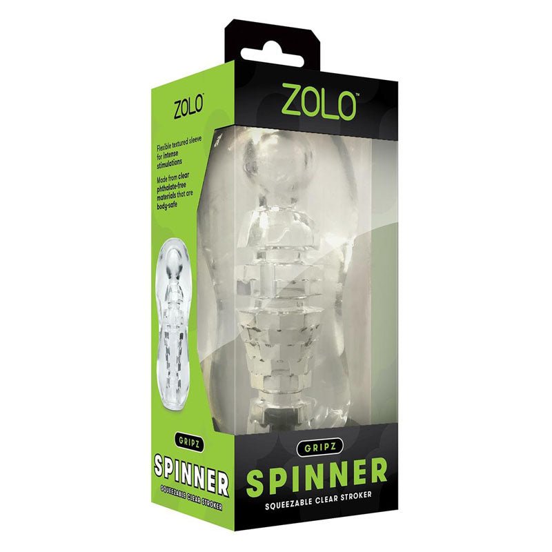 Zolo Gripz - Spinner Clear Stroker Sleeve