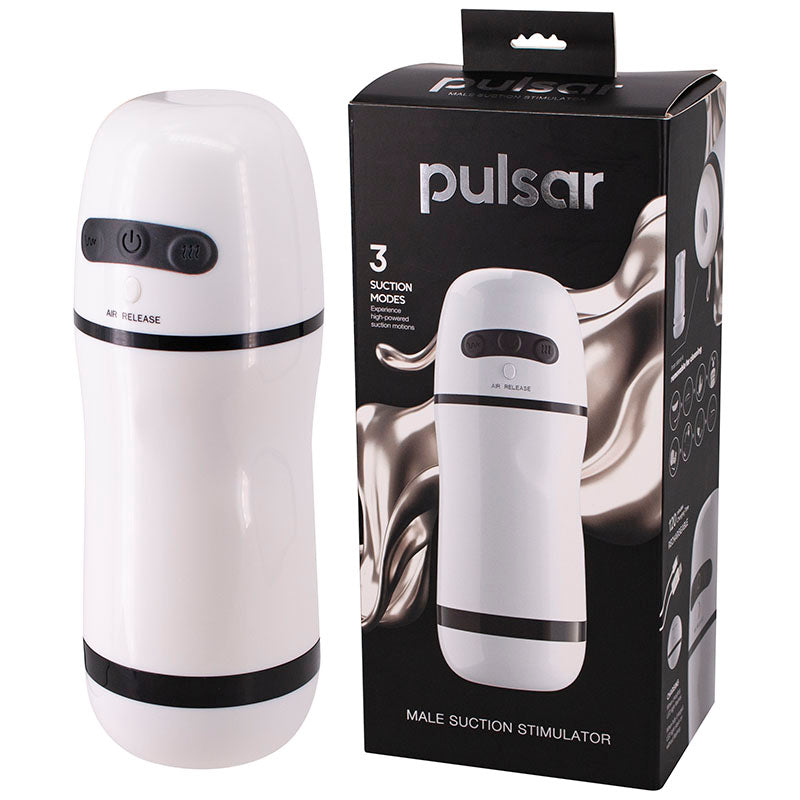 Pulsar - White USB Rechargeable Male Suction Masturbator