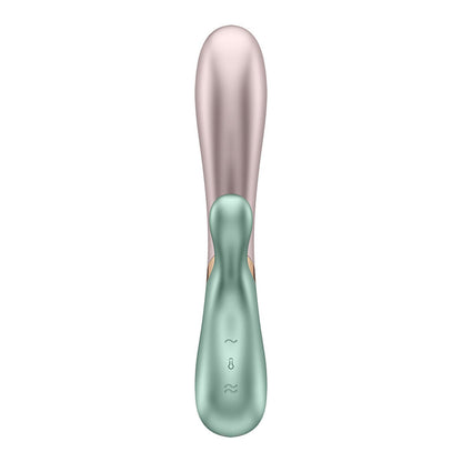 Satisfyer Hot Lover - Green/Pink App Controlled USB Rechargeable Rabbit Vibrator