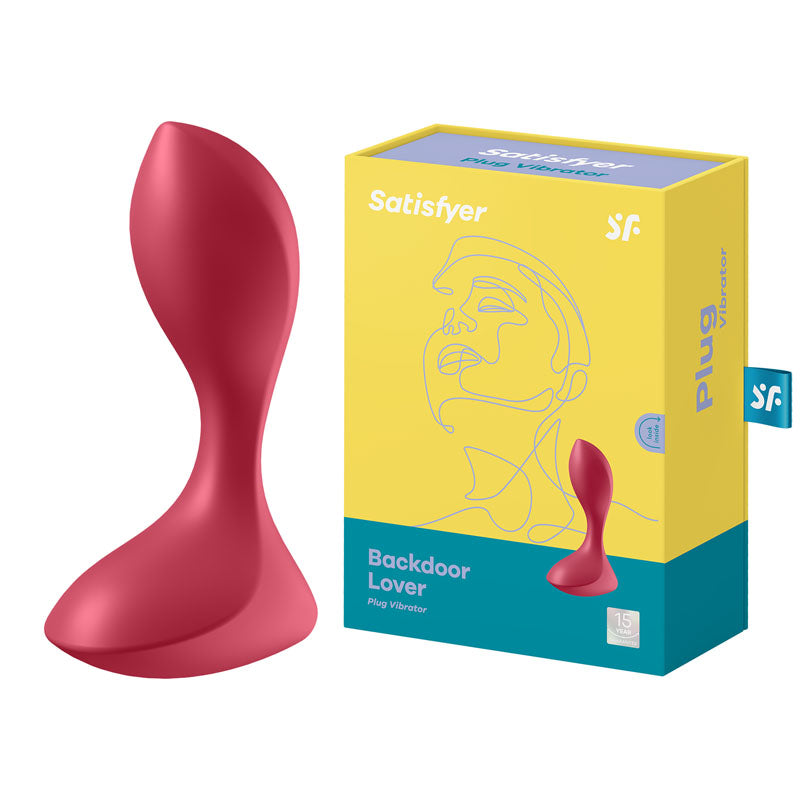 Satisfyer Backdoor Lover - Red USB Rechargeable Vibrating Butt Plug
