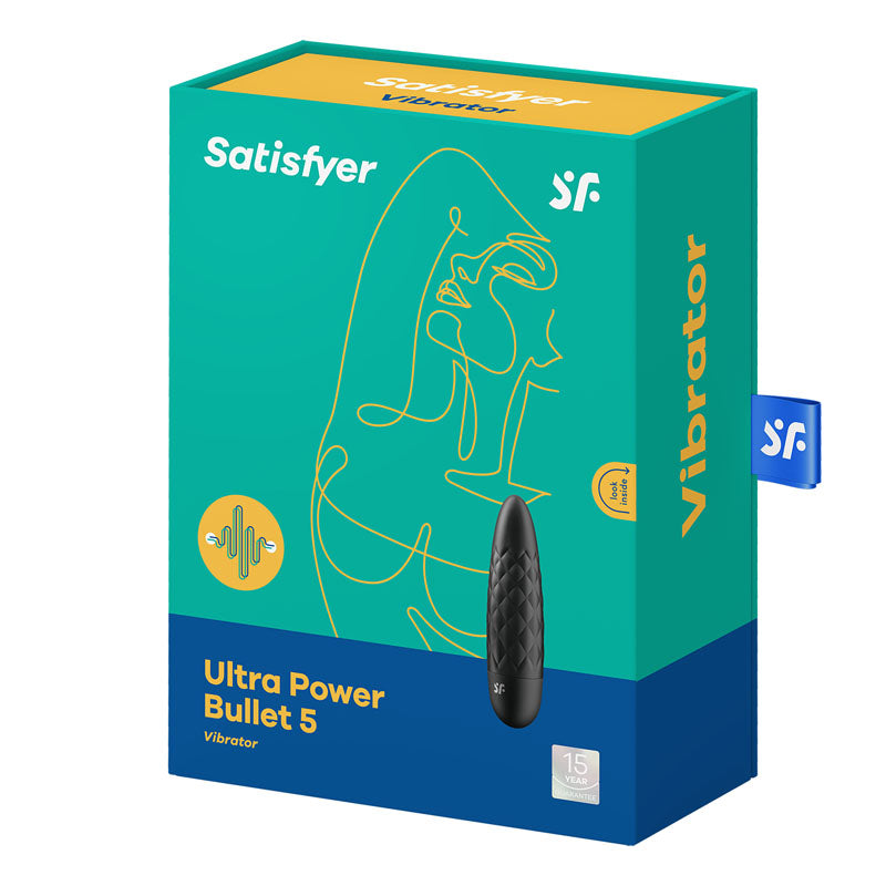 Satisfyer Ultra Power Bullet 5 - Black USB Rechargeable Bullet