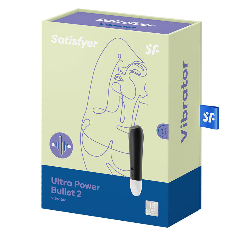 Satisfyer Ultra Power Bullet 2 - Black USB Rechargeable Bullet