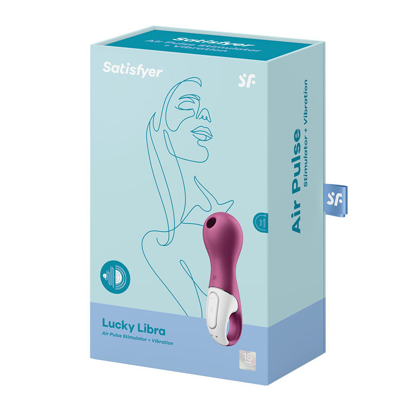 Satisfyer Lucky Libra - Berry Red Air Pulsation Stimulator with Vibration