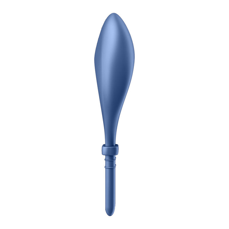 Satisfyer Bullseye - Blue - Blue Vibrating Adjustable Lasso Cock Ring