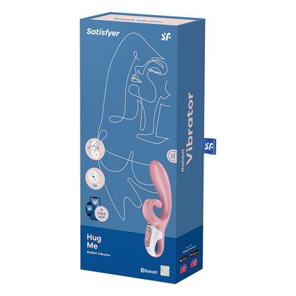 Satisfyer Hug Me - Pink USB Rechargeable Rabbit Vibrator with App Control