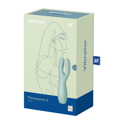 Satisfyer Threesome 3 - Mint Triple Head Vibrating Stimulator