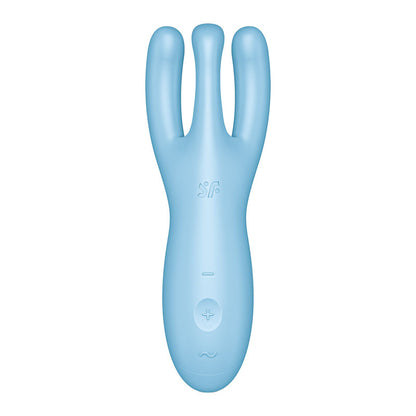 Satisfyer Threesome 4 - Blue Triple Head Vibrating Stimulator with App Control