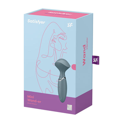 Satisfyer Mini Wand-er - Grey 16 cm USB Rechargeable Massage Wand