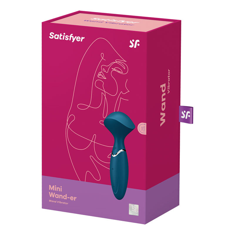 Satisfyer Mini Wand-er - Blue 16 cm USB Rechargeable Massage Wand