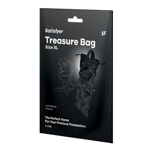 Satisfyer Treasure Bag XLarge -  Black XL Toy Storage Bag