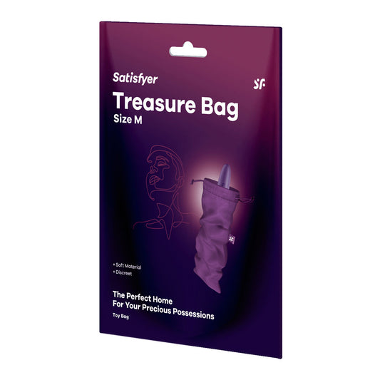 Satisfyer Treasure Bag Medium - Violet Medium Toy Storage Bag