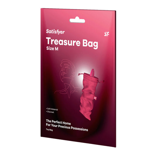 Satisfyer Treasure Bag Medium - Pink Medium Toy Storage Bag