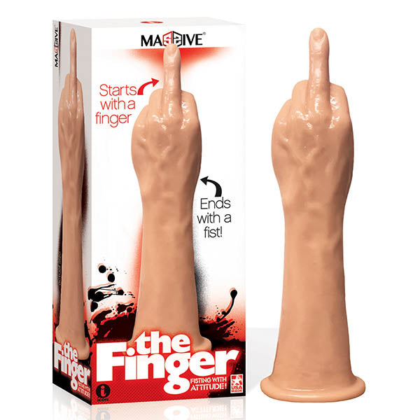 Massive The Finger - Flesh 35 cm (14'') Fisting Trainer Dong