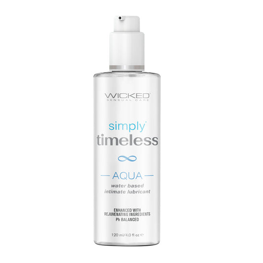 Wicked Simply Timeless Aqua Water Based Lubricant - 120 ml (4 oz) Bottle