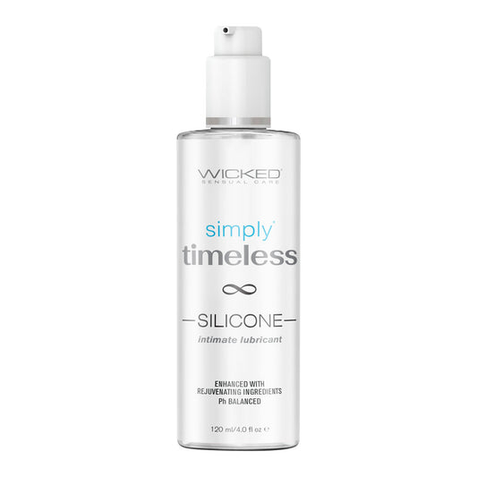 Wicked Simply Timeless Silicone Based Lubricant - 120 ml (4 oz) Bottle
