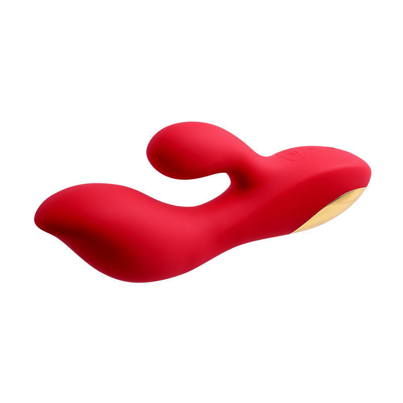 Adam & Eve EVE'S BIG AND CURVY G - Red 19.8 cm USB Rechargeable Rabbit Vibrator