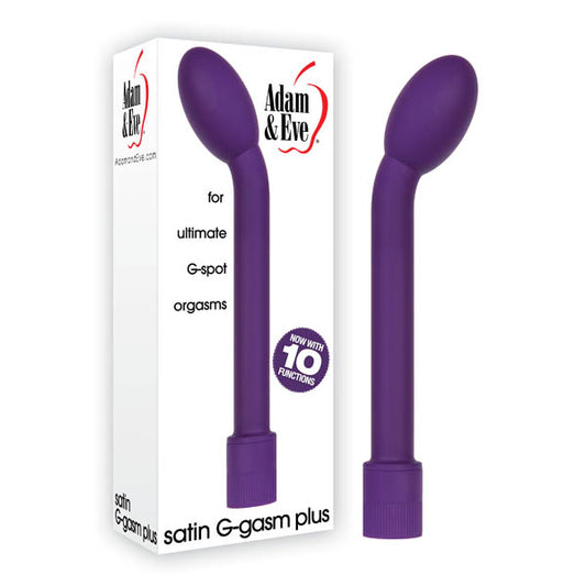 Adam & Eve Satin G-Gasm Plus - Purple 17.8 cm (7'') Vibrator