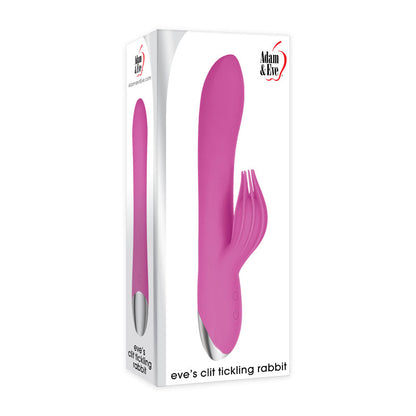 Adam & Eve Clit Tickling Rabbit - Pink 20.4 cm USB Rechargeable Rabbit Vibrator