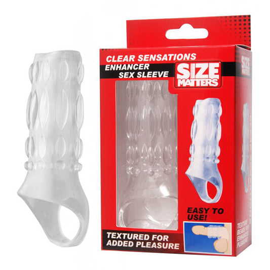 Size Matters Clear Sensations Clear Penis Sleeve